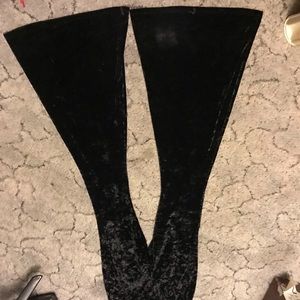 Black velvet bell bottoms size medium